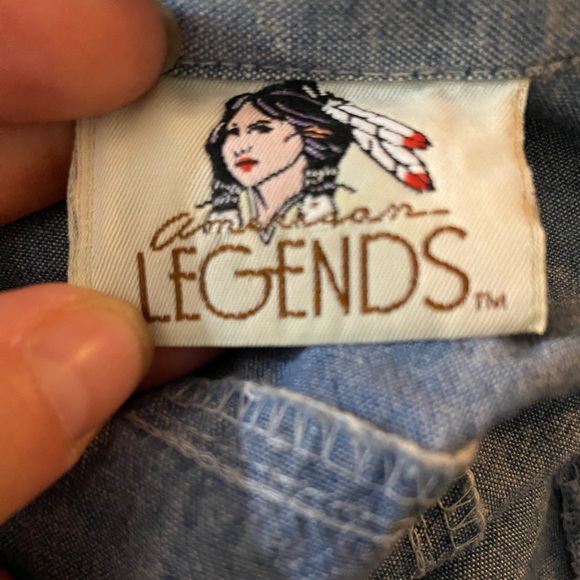 Vintage blue chambray jumpsuit - Picture 9 of 11